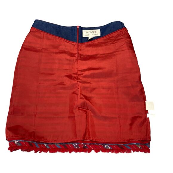 Ryan Michael Skirt Womens Size 4 Lined Southwestern -Tribal - Picture 8 of 10
